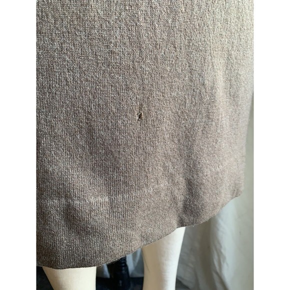 Vintage 70’s Soft Brown Korrigan Cashmere Bodycon Middi Dress Made in Scotland - Picture 6 of 7